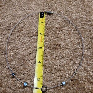 Express Brand stone necklace, silver